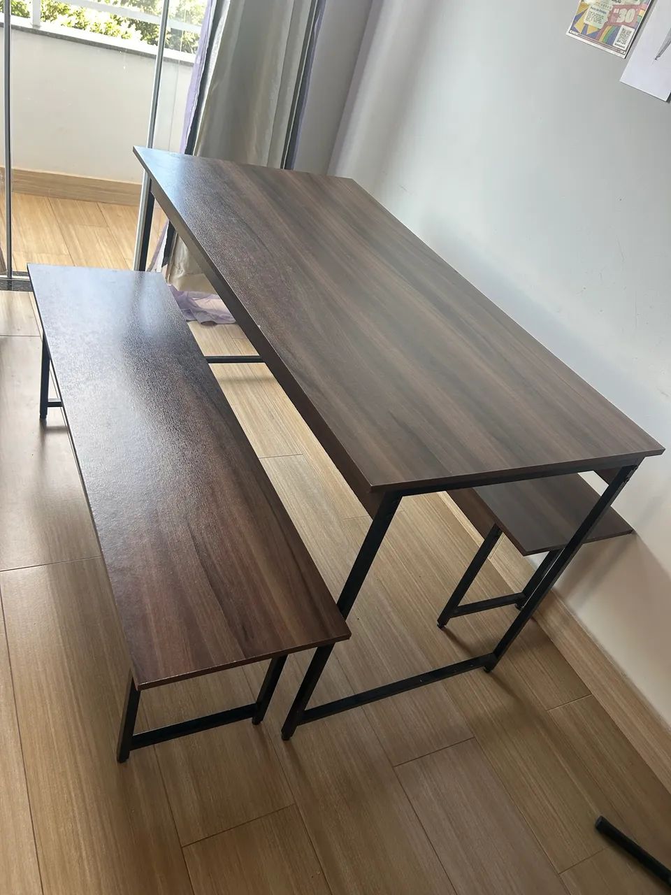 Mesa Industrial com 2 bancos  - Foto 4