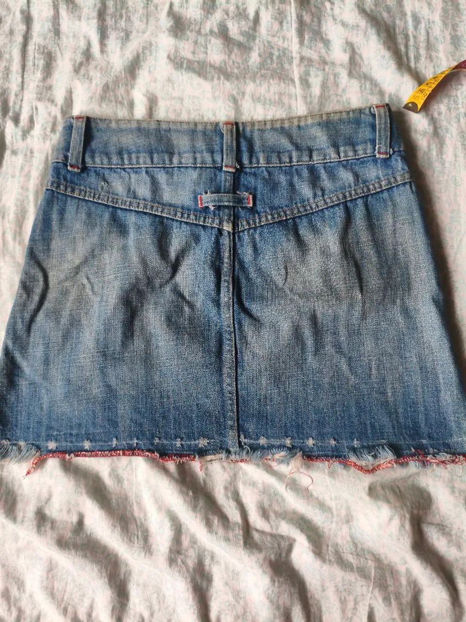 Saia jeans antiga P  - Foto 4