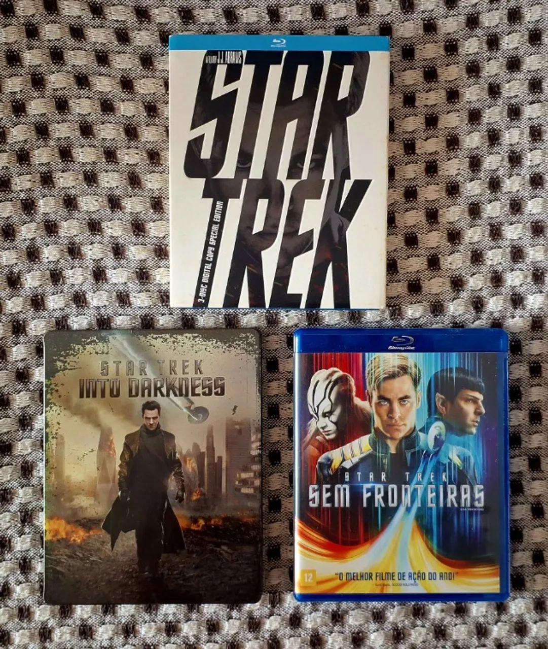 Blu-rays Trilogia Star Trek (Edições Raras e Especiais) - DVD, Blu