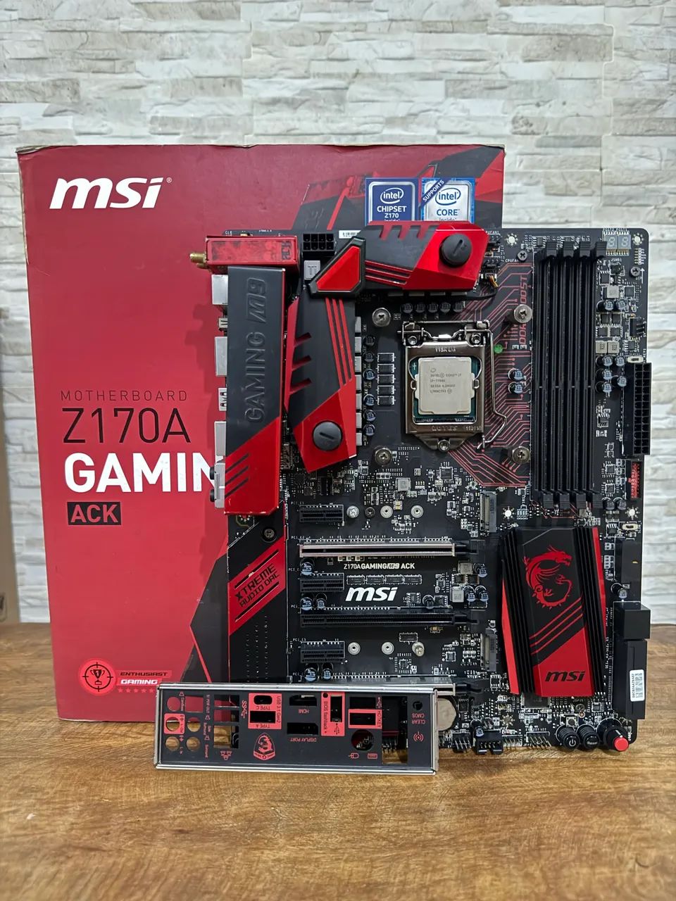 PROCESSADOR INTEL i7 7700k + PLACA MÃE Z170A - Processadores