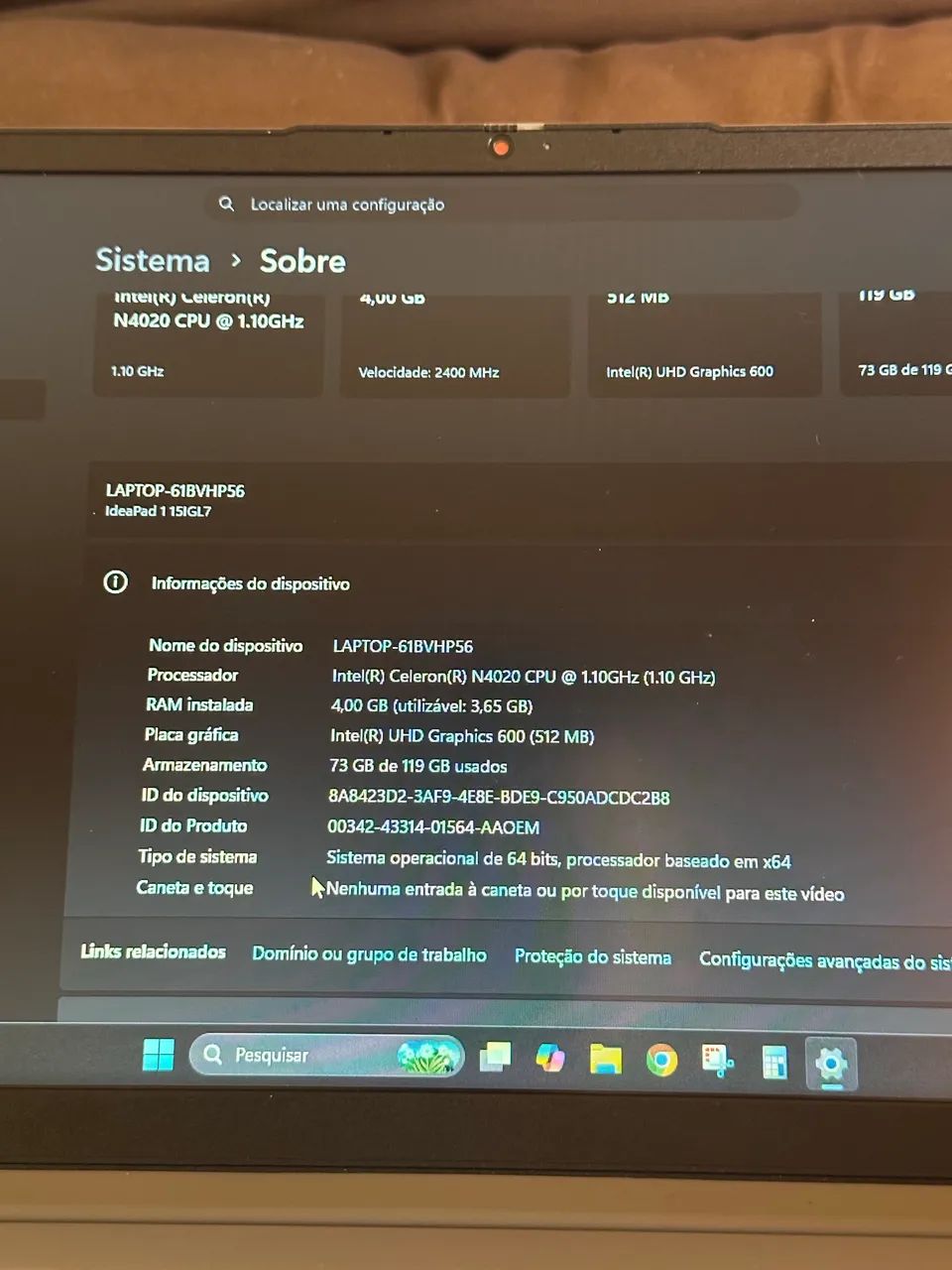 Vendo notebook 