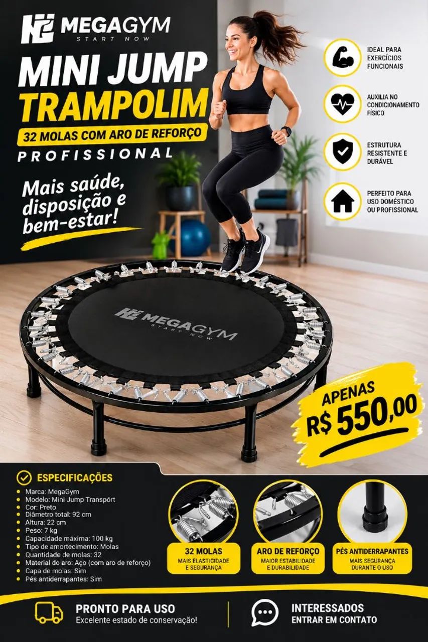 Mini Jump Trampolim  - Foto 3