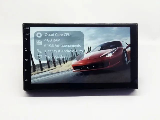 Multimídia 7 pol Android 4gb Ram Carplay