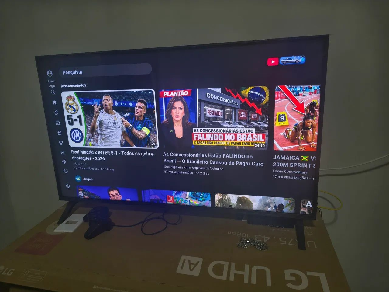 Smart tv lg 43" led 4k uhd smart pro (com caixa, ainda no plástico)<br> - Foto 2