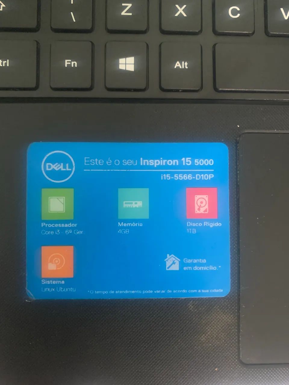 Notebook Dell i3