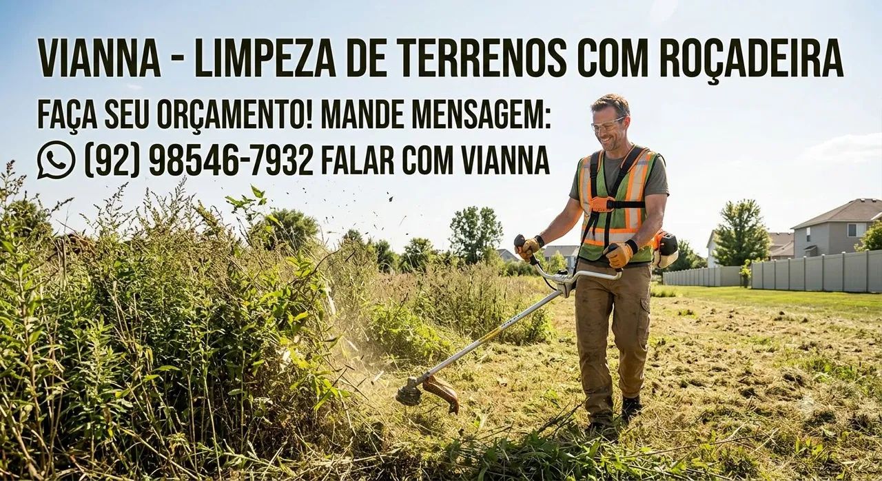 LIMPEZA DE TERRENO NA ROÇADEIRA 