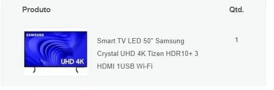Smart Tv Led 50' Samsung Crystal UHD 4k - Foto 2