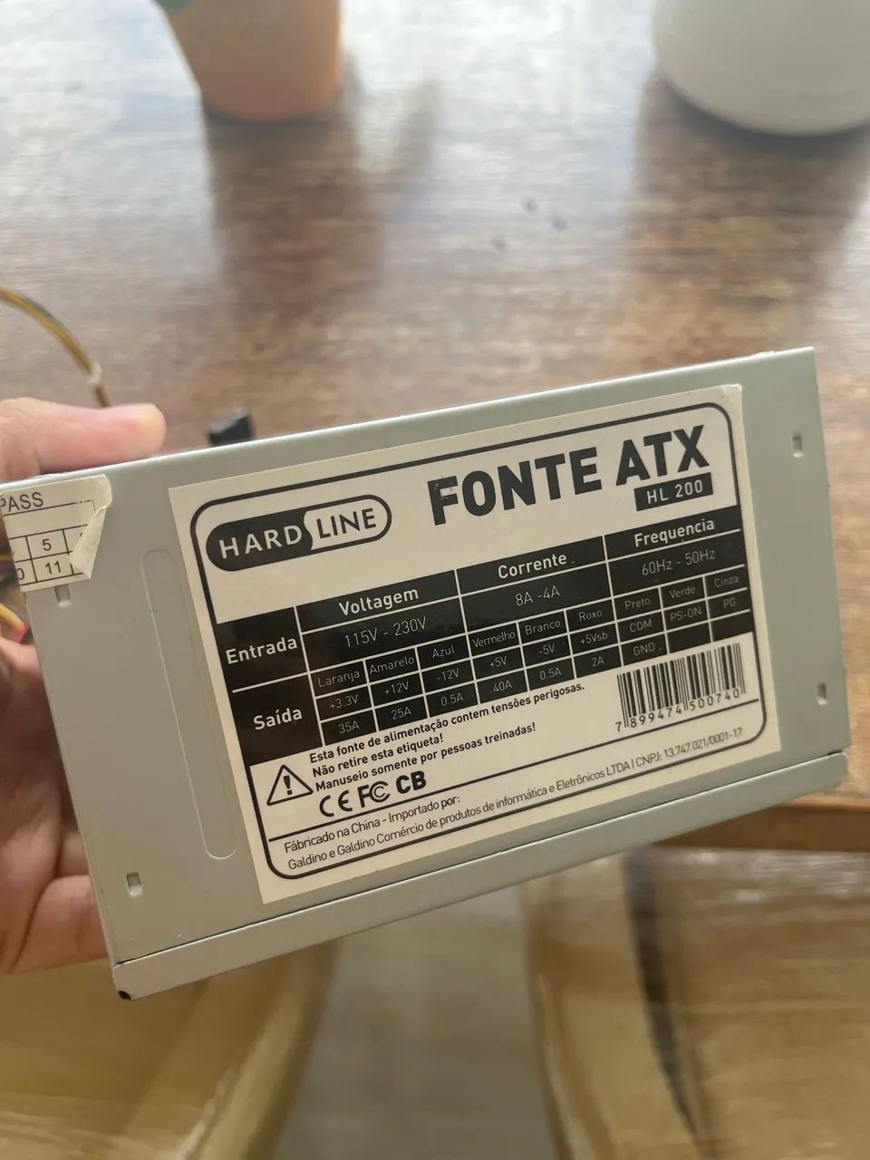 Vendo fonte ATX 200