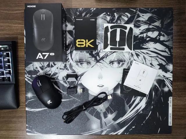 Mouse Mchose A7 v2 Pro + Dongle 8000hz - Foto 2