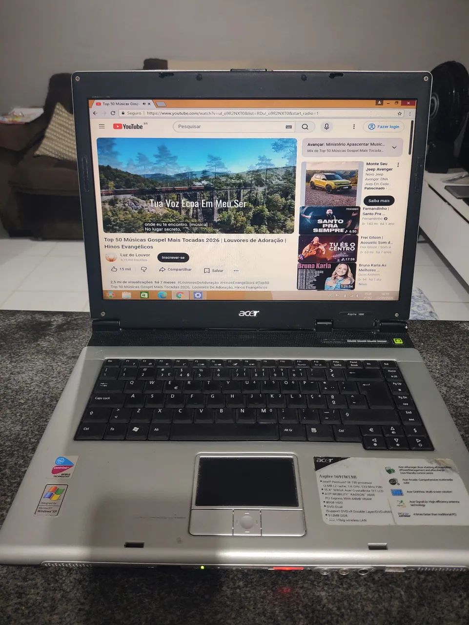 Notebook Acer Aspire 1690 