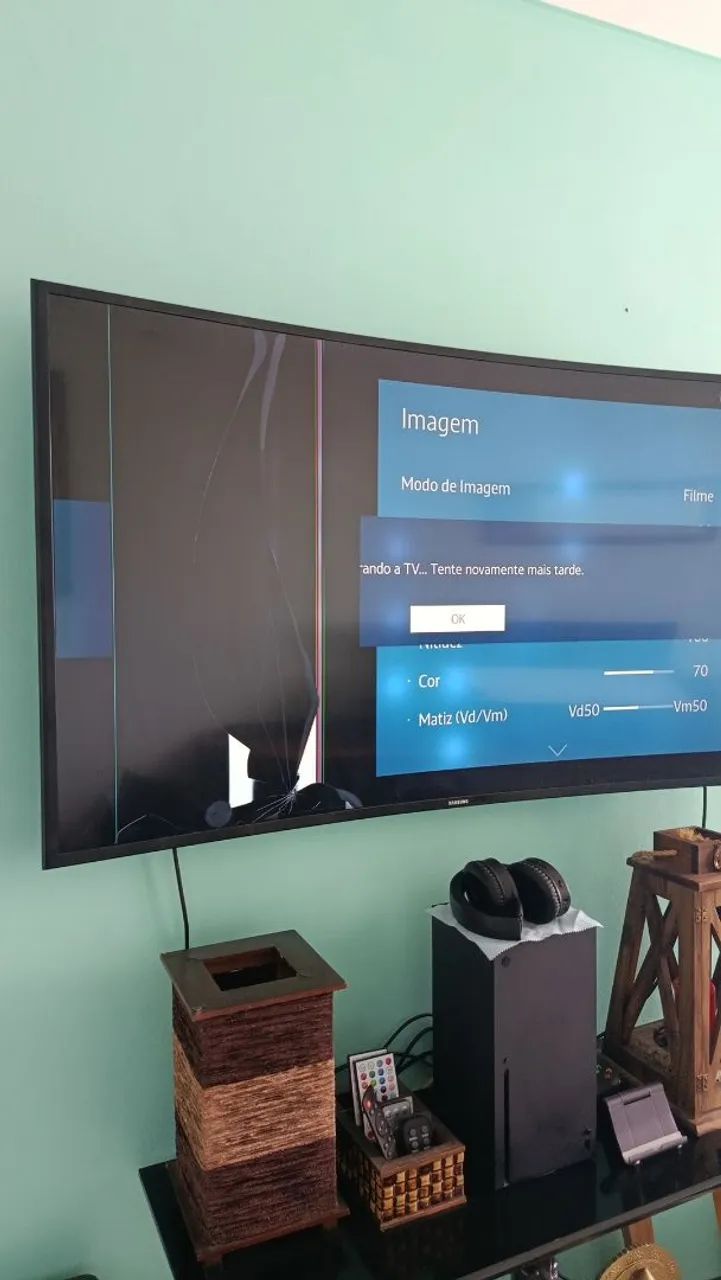 Smart TV Samsung 48" com defeito - Foto 2