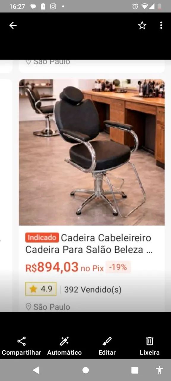Cadeira de salão  - Foto 2