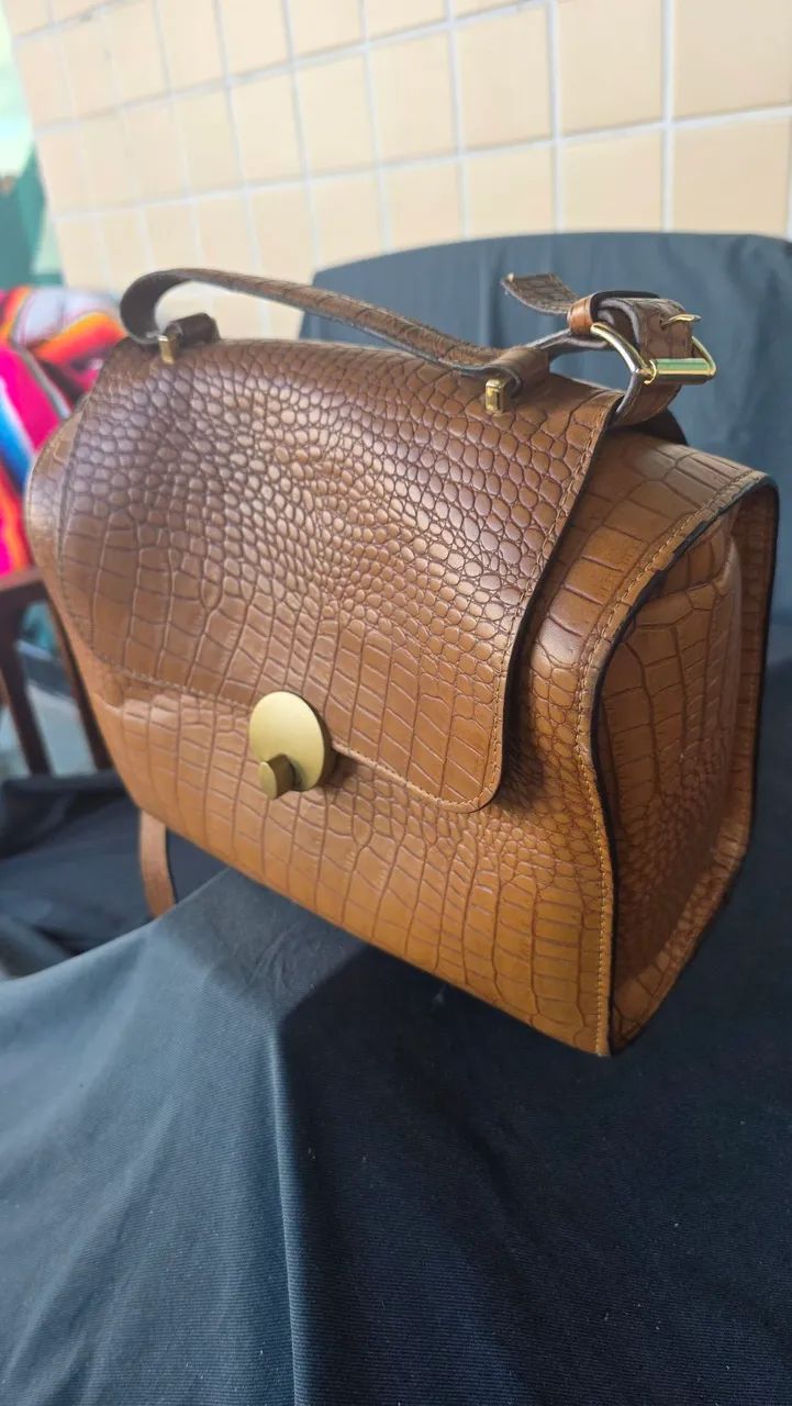 Bolsa classe 100% couro - Foto 2