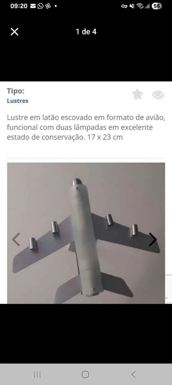 Lustre avião 