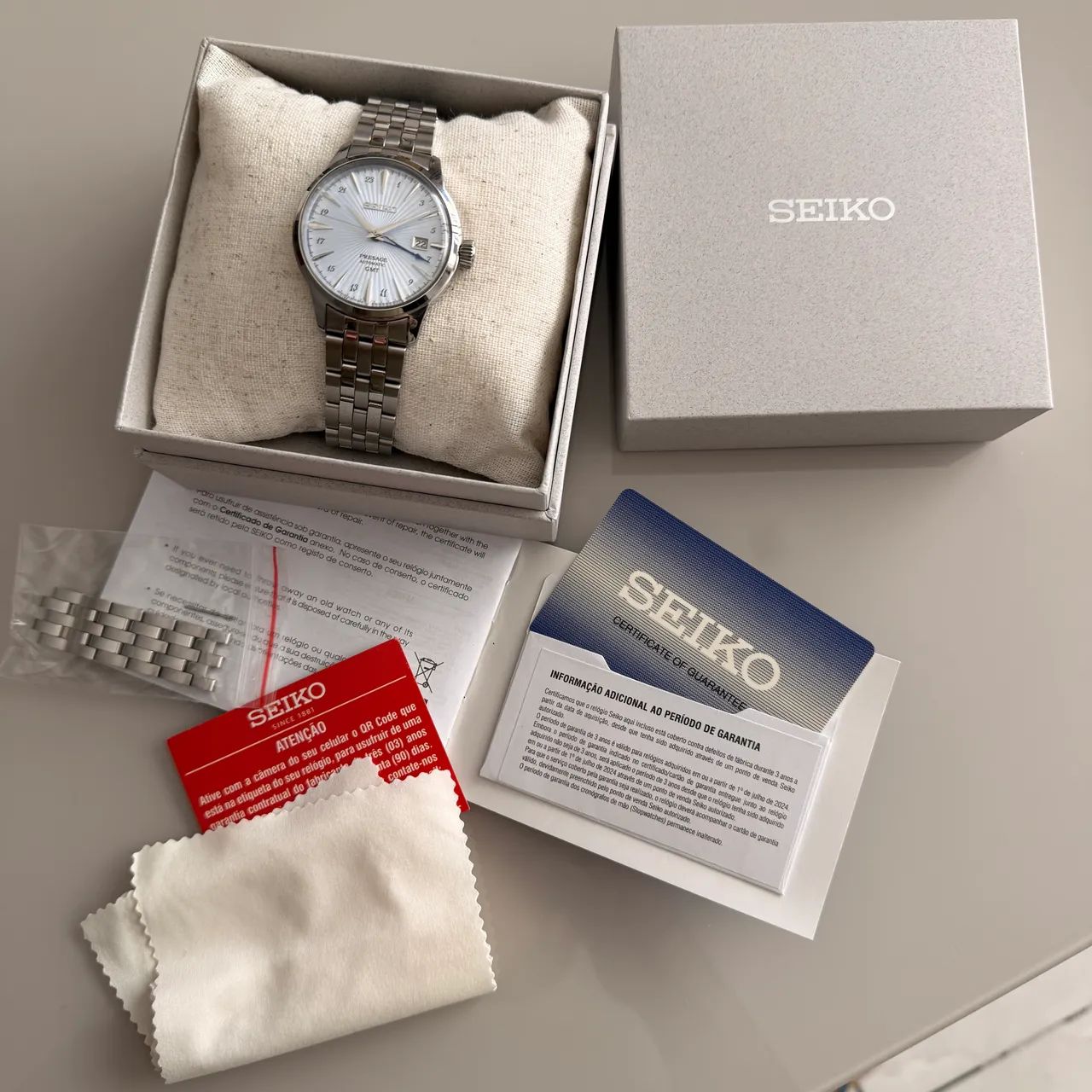 Seiko Presage Cocktail Time GMT Skydiving SSK037J1 - Foto 3