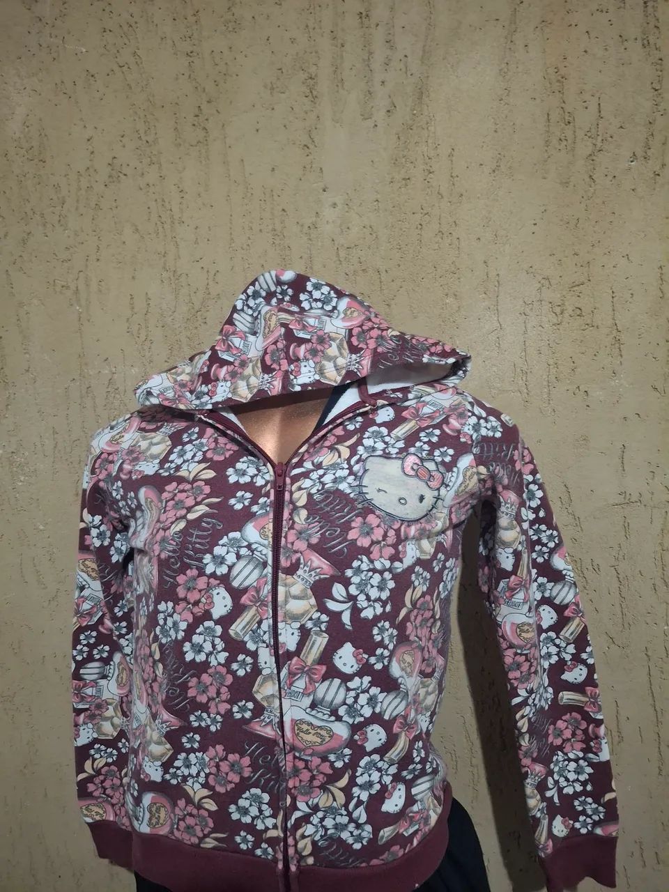Moletom com capuz Hello kitty floral  - Foto 2