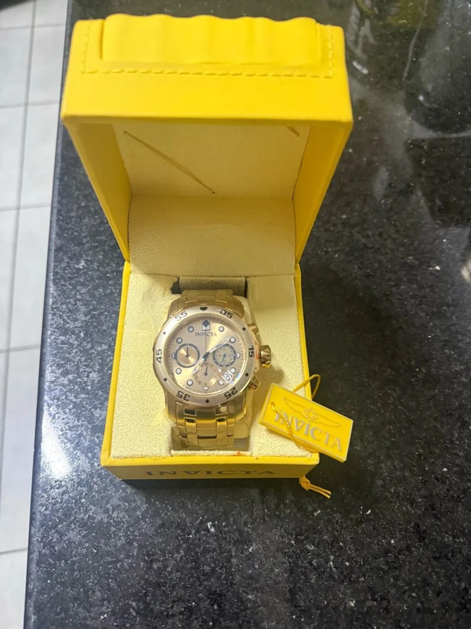 Relógio Invicta Pro Diver Dourado Original - Foto 3
