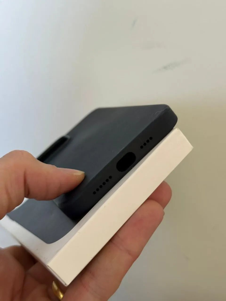 Case iphone 13 promax silicone líquido apple preto - Foto 3