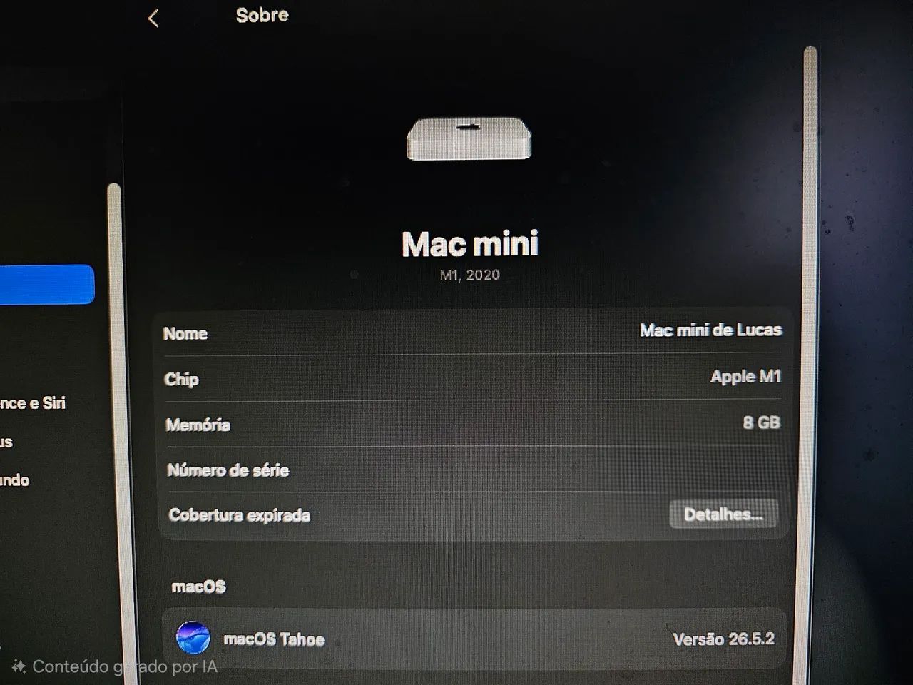 Apple Mac mini M1 8GB RAM 512GB SSD  - Foto 2