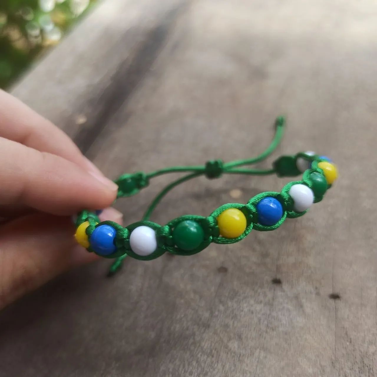 Pulseira shambala cores do Brasil  - Foto 3
