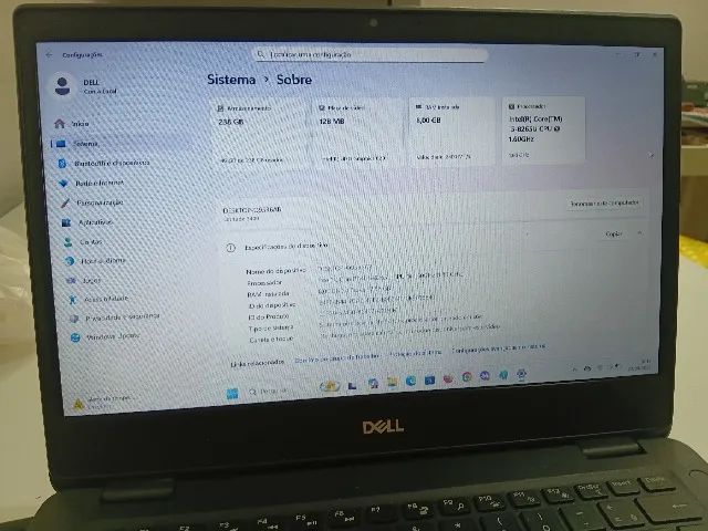 NOTBOOL DEL CORE I5-OITAVA GERAÇÃO - Foto 3