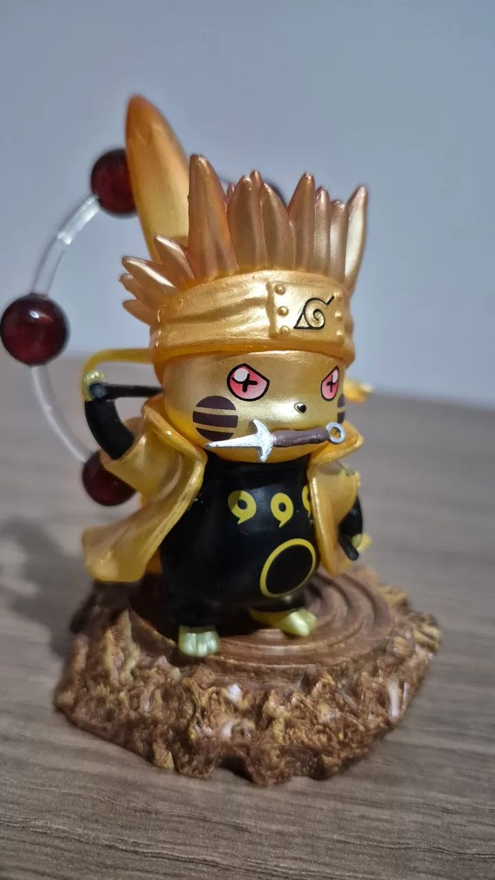 Pikachu dourado estilo Naruto (custom/fusão) - Foto 5