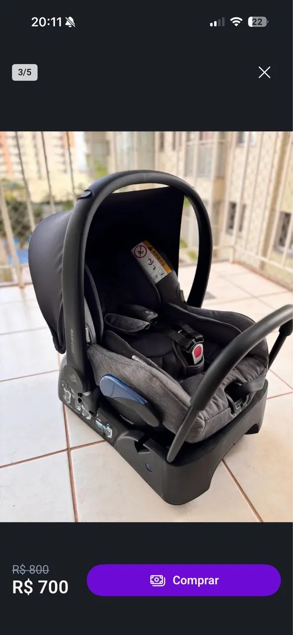 Bebê Conforto Maxi-Cosi Citi² c/ Base Select Grey - Foto 2