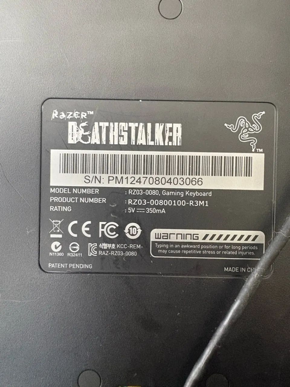 TECLADO RAZER DEATHSTALKER EXPERT  - Foto 5