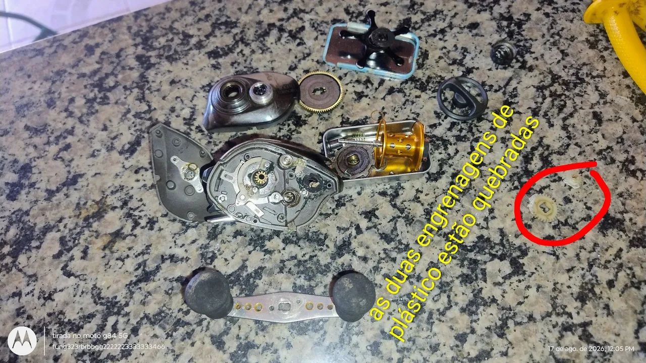carretilha Shimano Japan original para retirada de peças - Foto 2