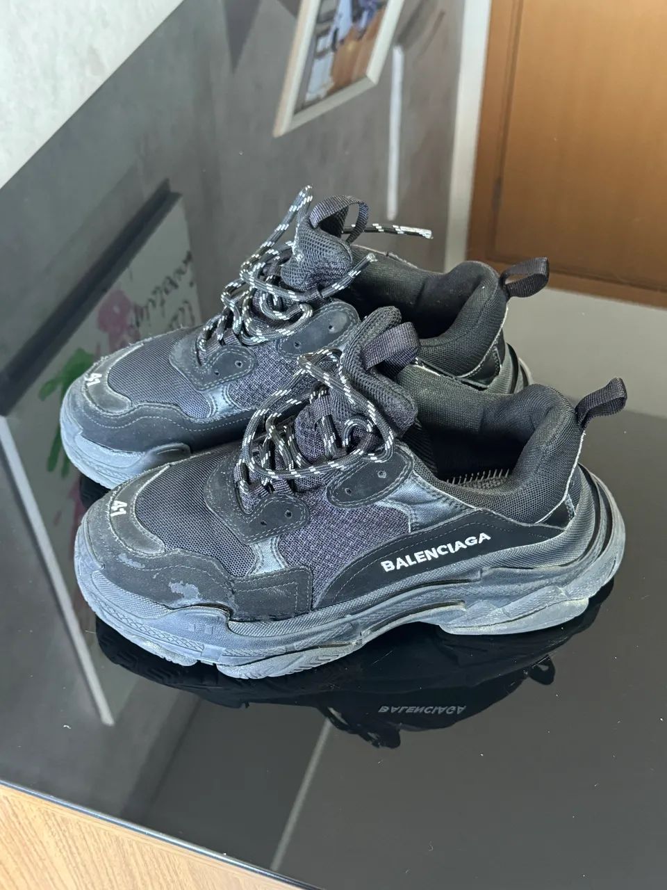 Balanciaga triple s original preto