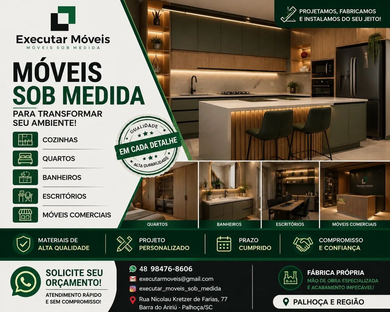Móveis Planejados Sob Medida | Cozinhas, Quartos e Escritórios
