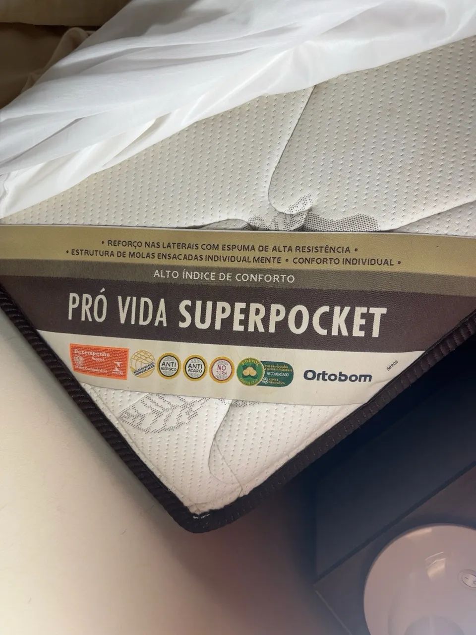  Cama Box Queen Completa Ortobom - Colchão + Base  - Foto 4