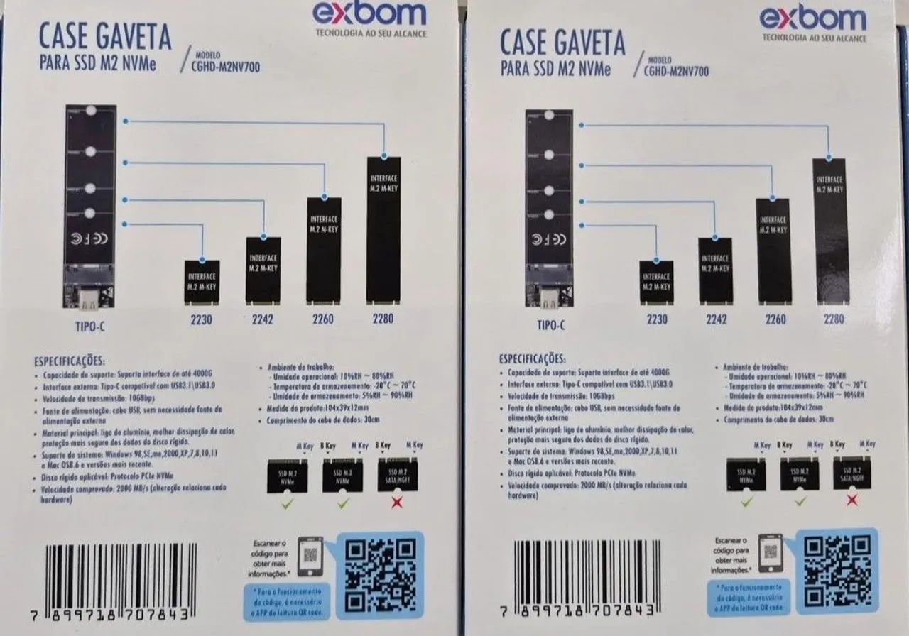 CASE GAVETA EXTERNA P/SSD M2 NVM REF: CGHD-M2NV700 - Foto 3