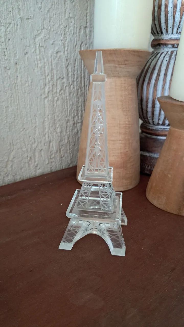 Torre Eiffel de vidro decorado! - Foto 2