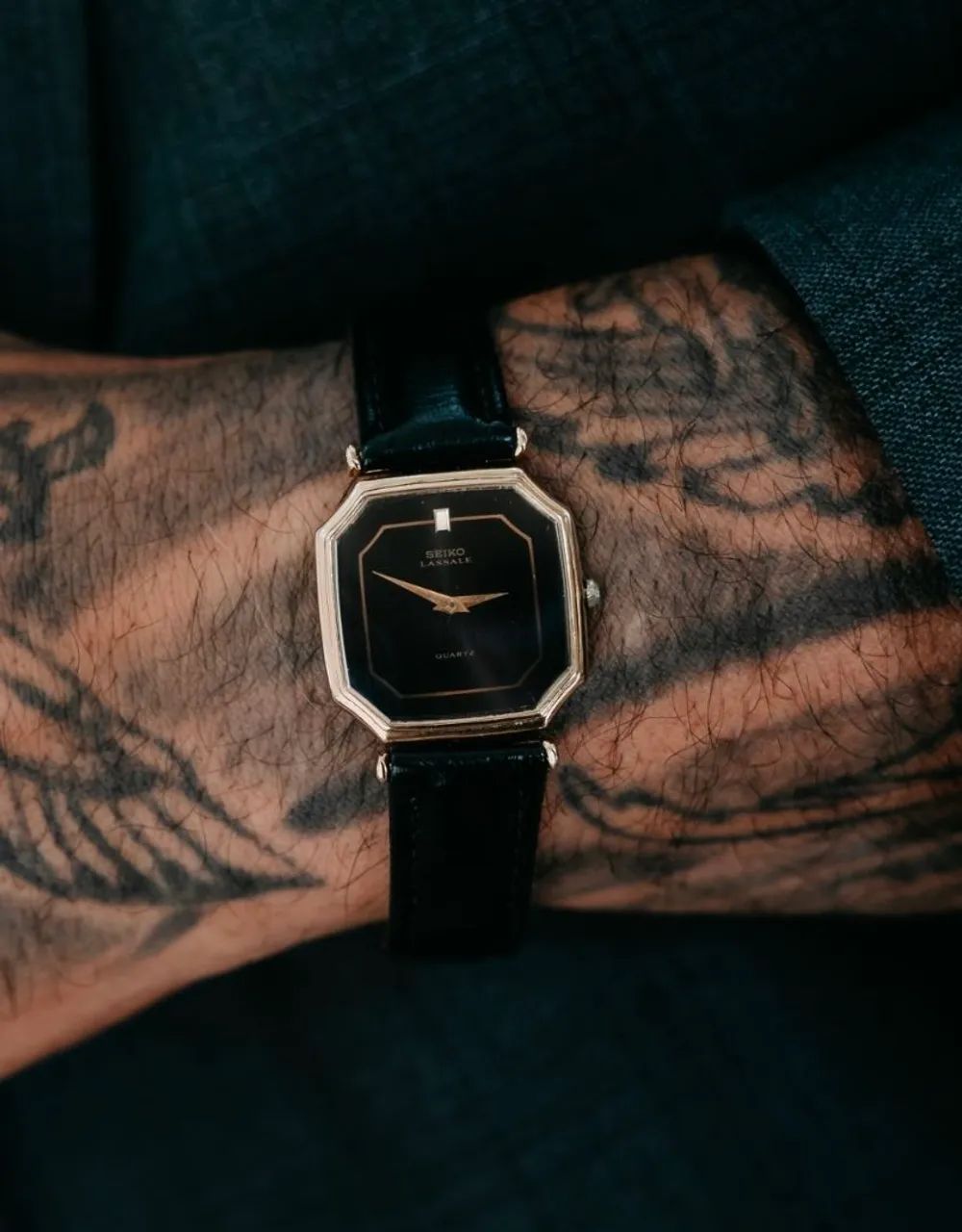 SEIKO LASSALE 80s' ブラックスクエア ヴィンテージ Relógio Raro Seiko Lassale octogonal - Acessórios - Vila Planalto