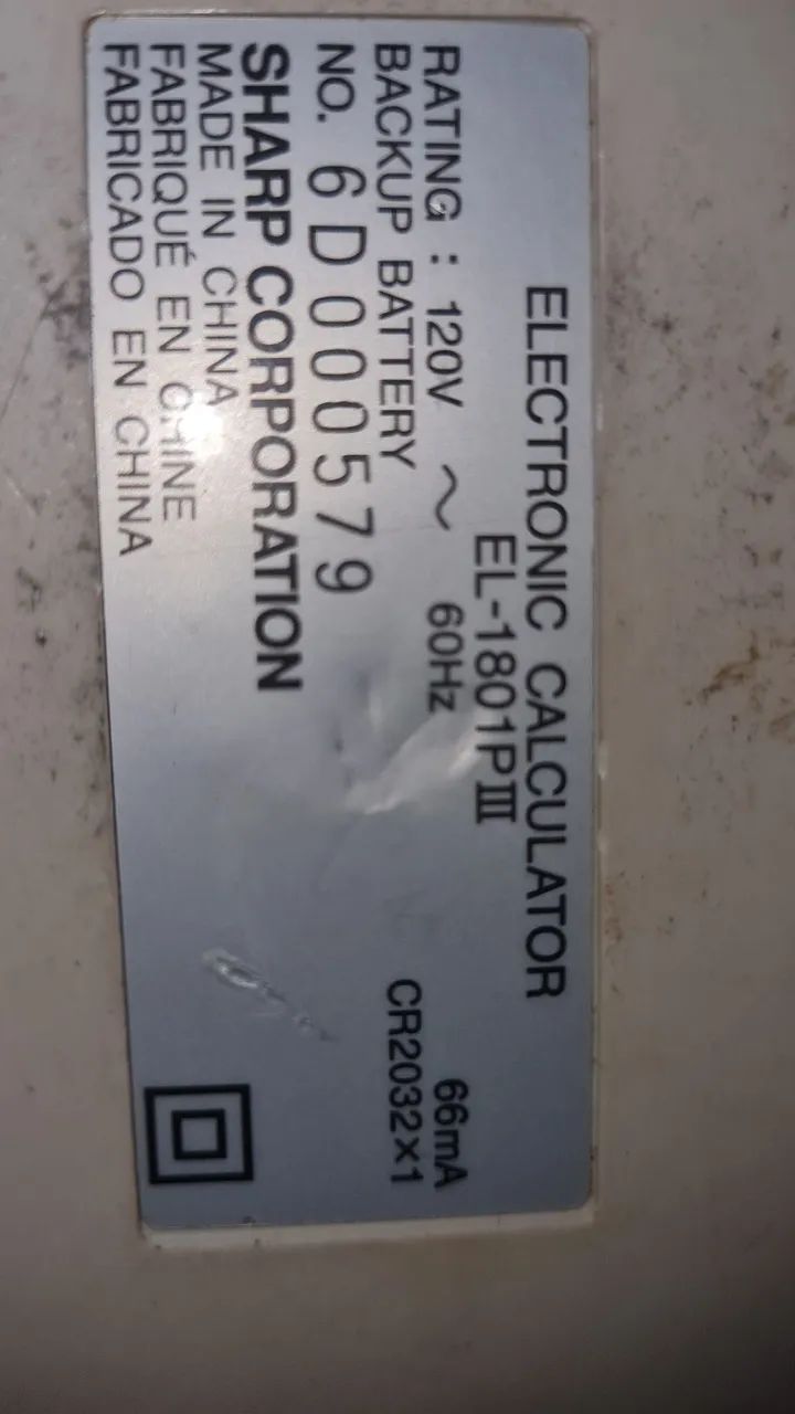 Calculadora Sharp 1801p - Foto 2