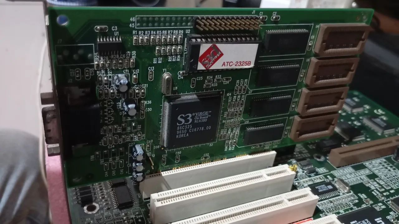 Kit retro, placa mãe ATC-1020 processador Pentium 166  - Foto 2