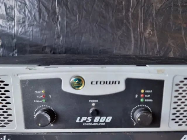 Potência Crown Lps 800 600wrms bem conservada funcionando 100% - Foto 4