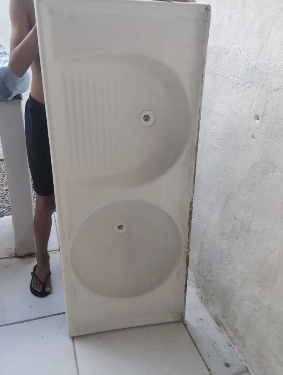 Tanque de fibra dois furos 