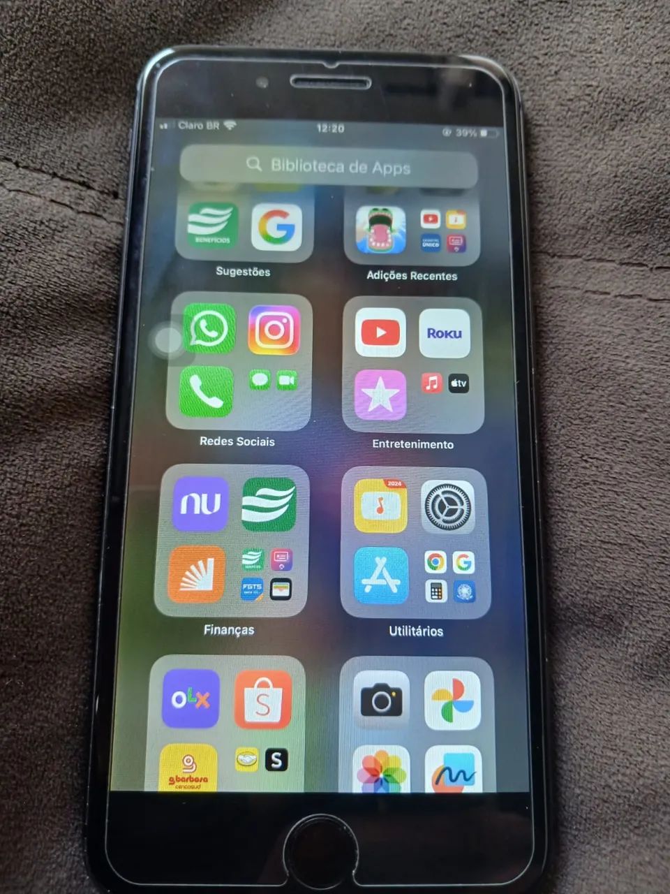 iPhone 8 Plus conservado apenas trinco no fundo 