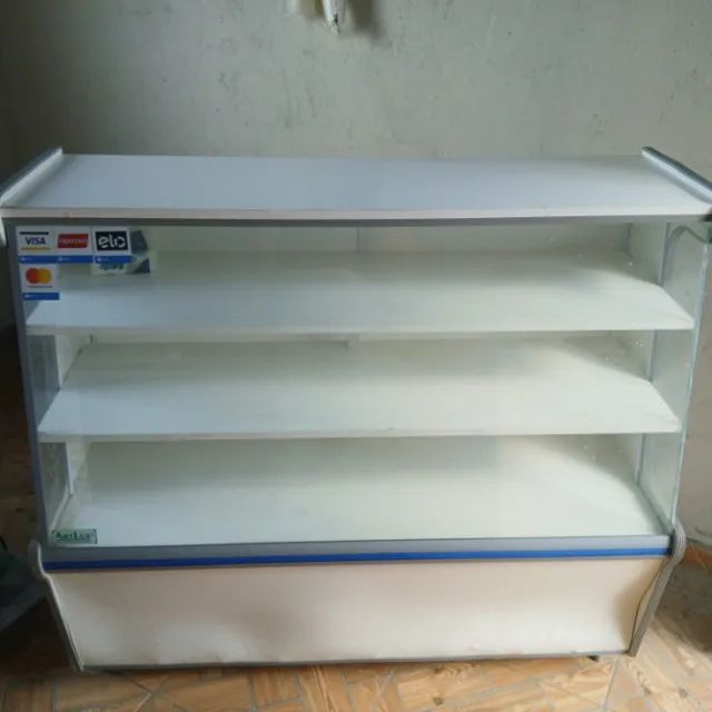 Vitrine Expositora de Vidro Branca em Ótimo Estado - Foto 4