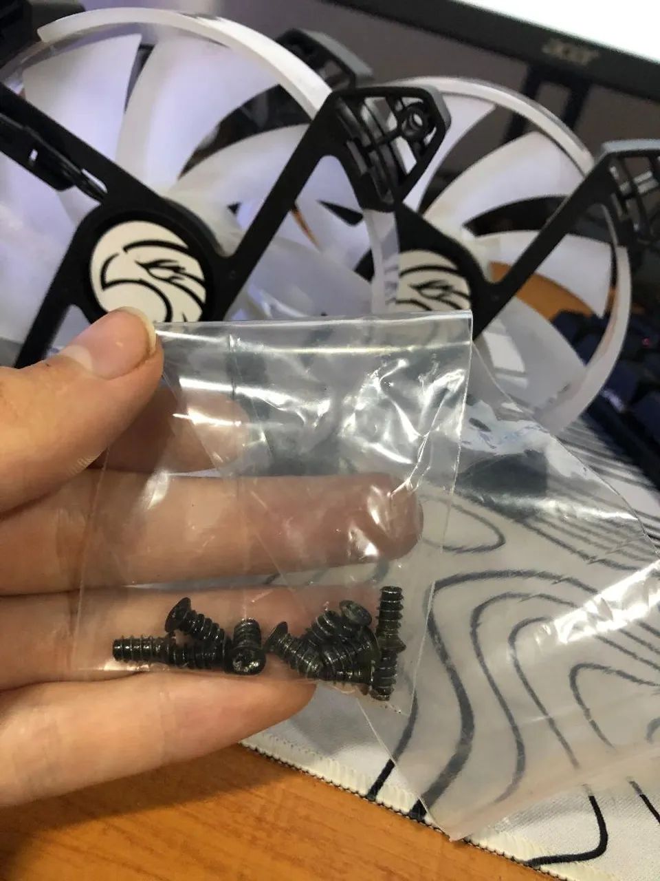 Kit 3 coolers (ventoinhas) RGB - Foto 3