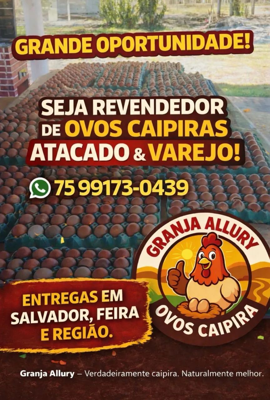 Ovos caipiras!