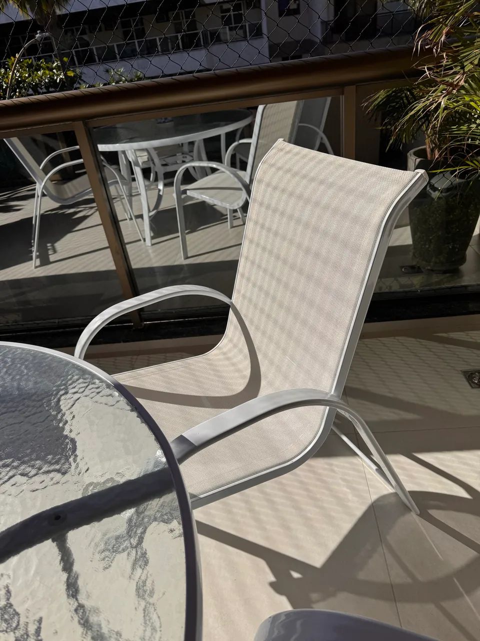Conjunto Mesa e Cadeiras Alumínio Varanda