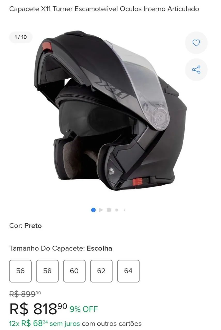 Capacete X11 "58" - Foto 2
