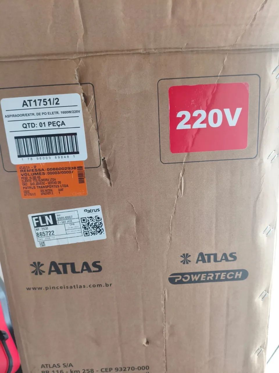 Aspirador de Pó Industrial Profissional 1600W 220v Atlas - Foto 4