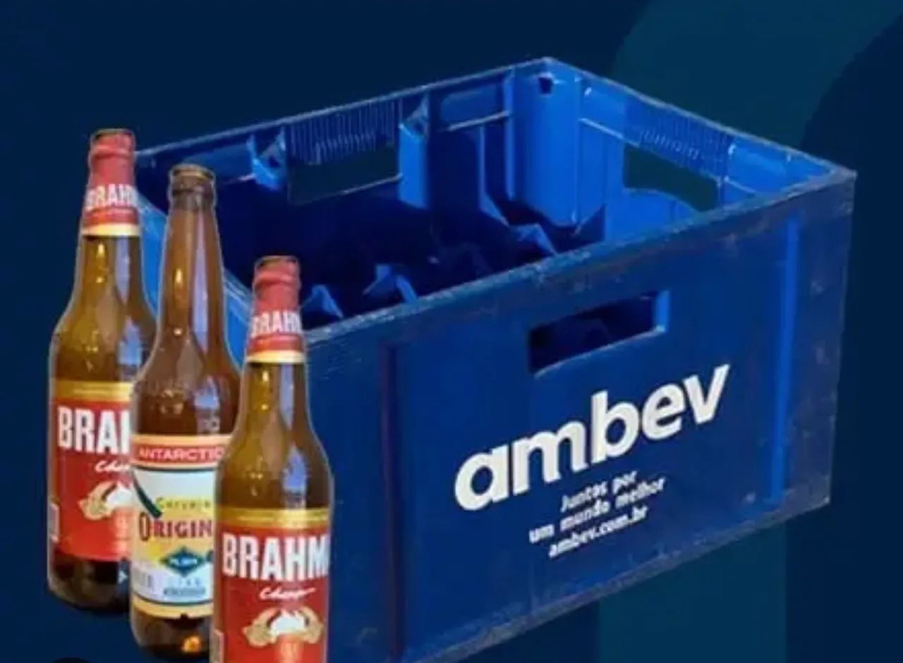 Caixa de vasilhames 600 ml (casco marrom)
