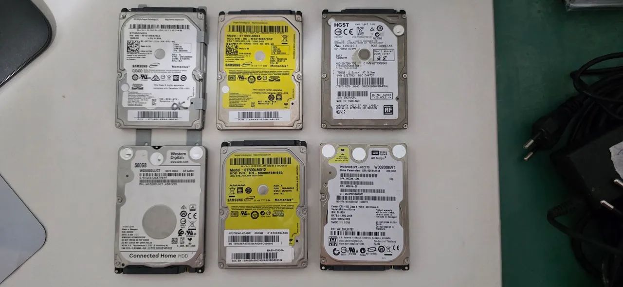 Hdd para notebook diversos tamanhos. Leiam !!!