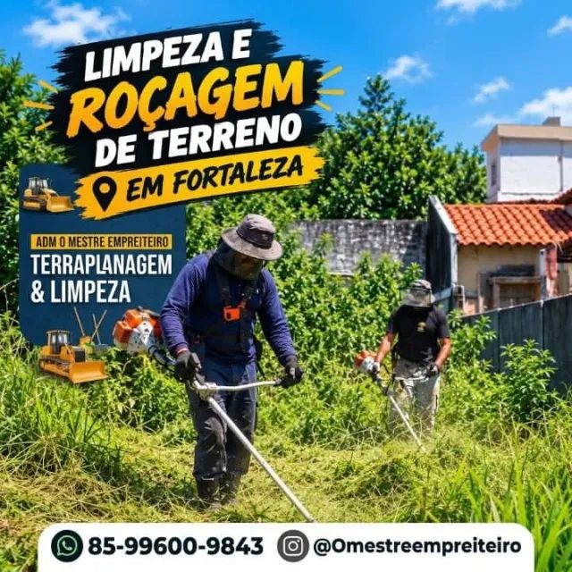 Limpeza de terreno e terraplanagem 