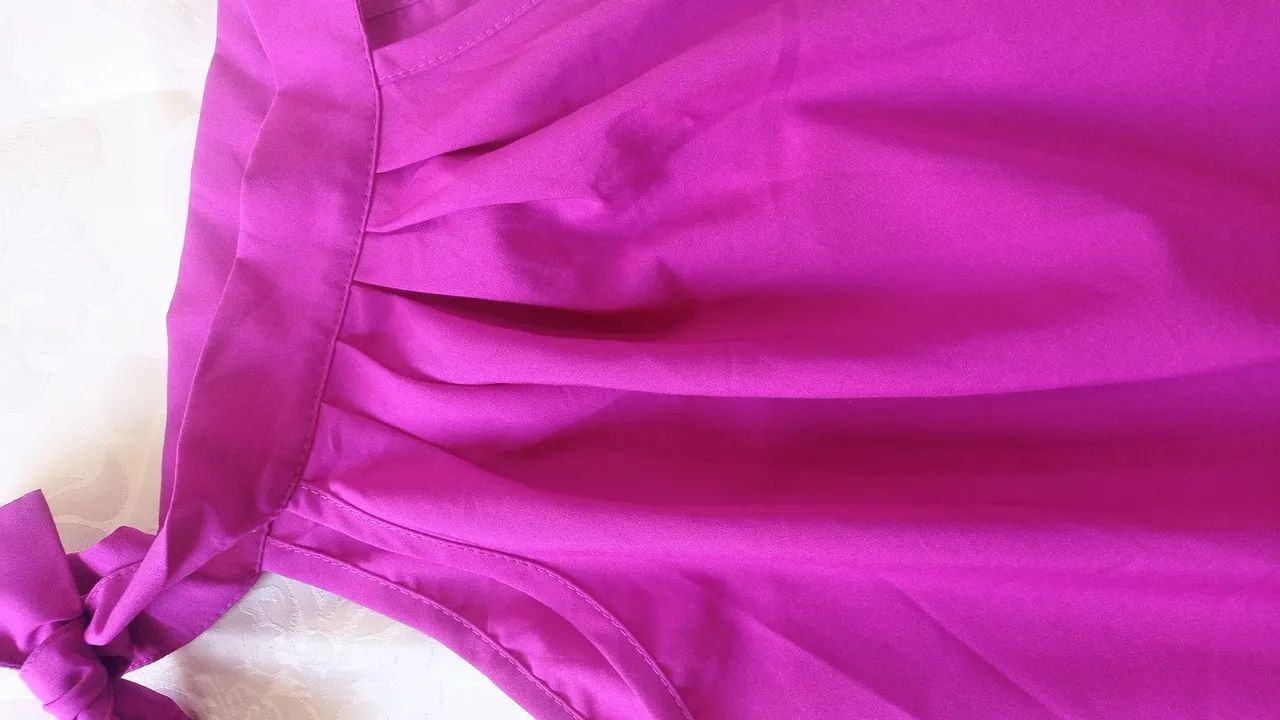 Blusa Regata gola alta Roxa  - seminova - Foto 2